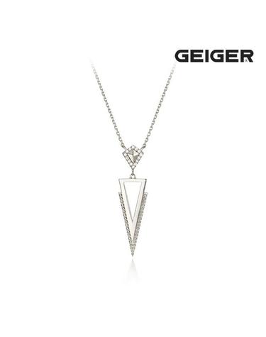 포인트 드롭 실버 목걸이 GISVNN002