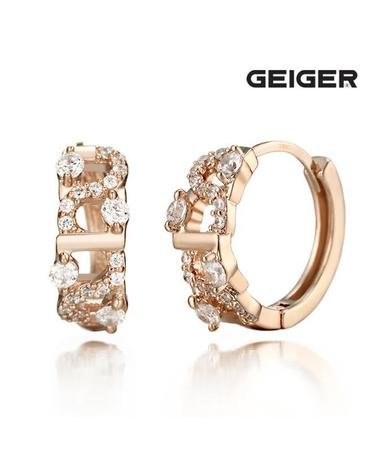 18K 라인 스톤 원터치 귀걸이 (gold pin) GI8KPEE009