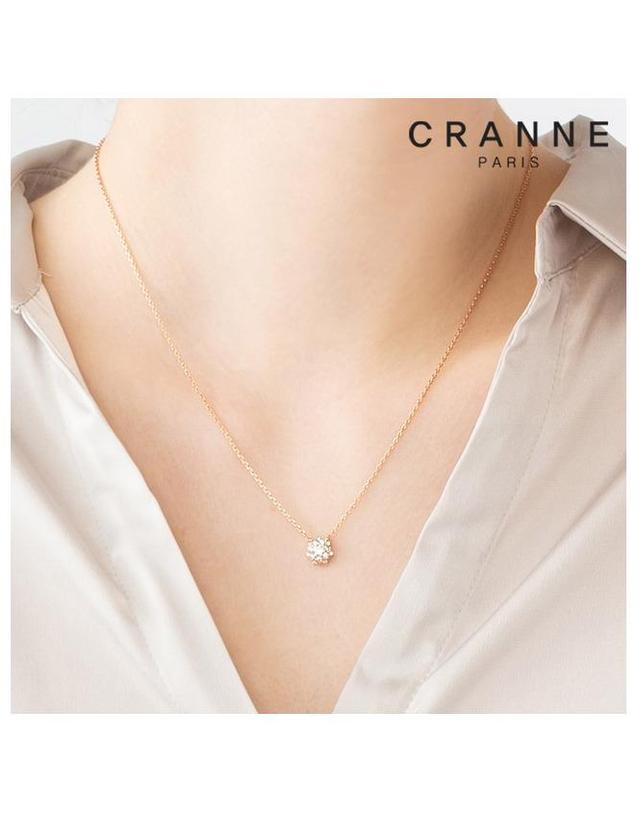 끄란느 체리 블라썸 목걸이 C24NB095 착용컷