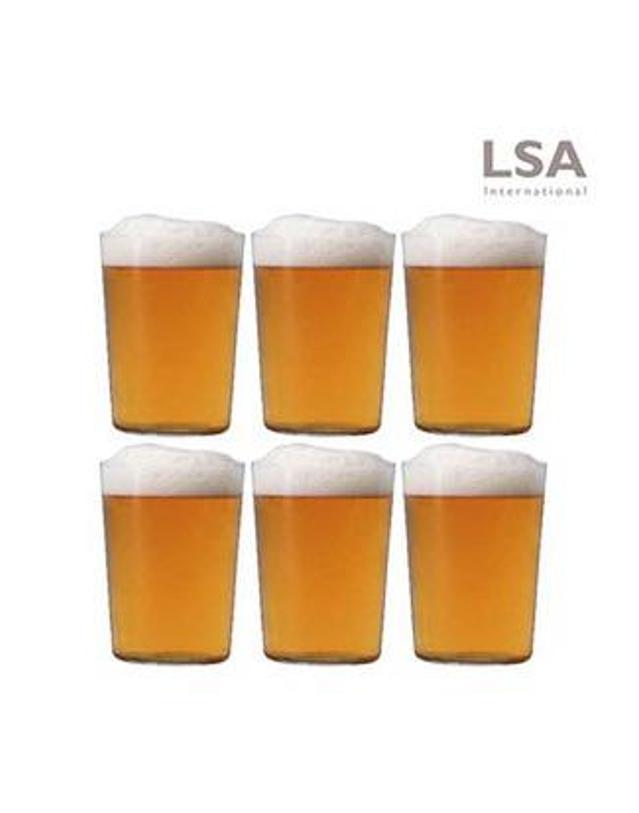 엘에스에이 [LSA] 지오 비어글라스 560ml 6P세트 (맥주잔) 착용컷