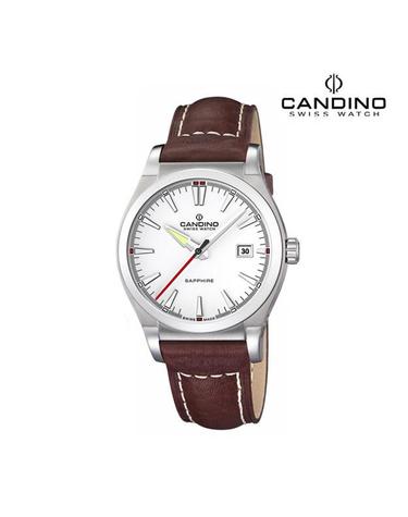[CANDINO]칸디노 C4439/2 남성용 가죽 손목시계 (스위스메이드)