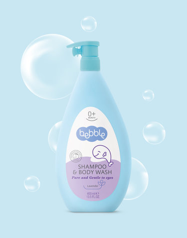 신생아 샴푸&샤워젤(라벤더) 올인원 바스앤샴푸 400ml