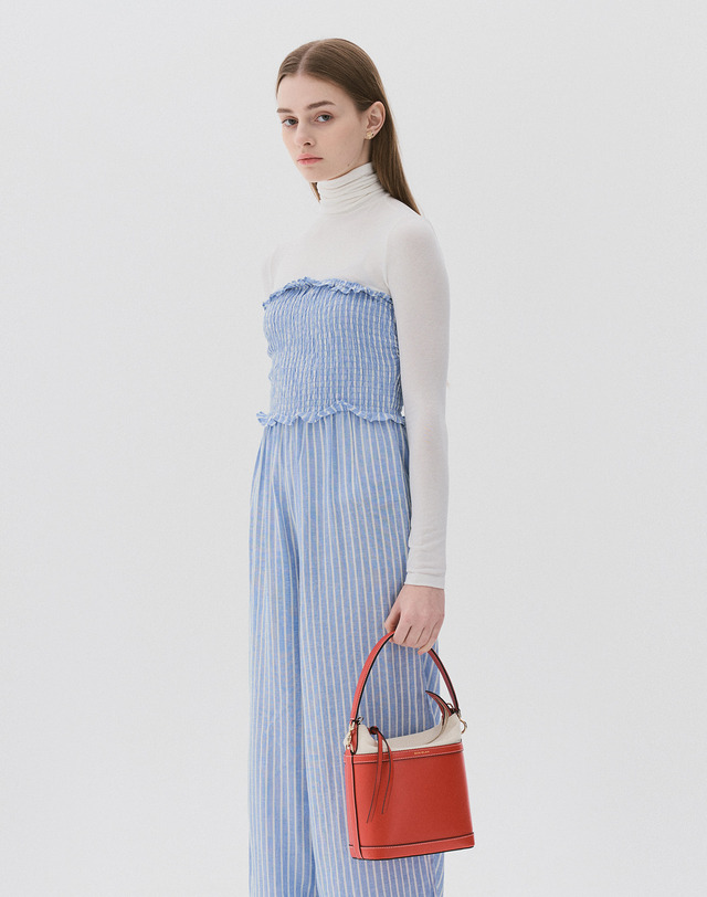 보니블라 에런백 ERON BAG CHERRY RED 착용컷