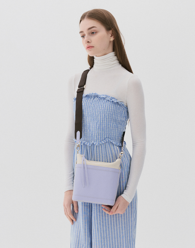 보니블라 에런백 ERON BAG LILAC 착용컷