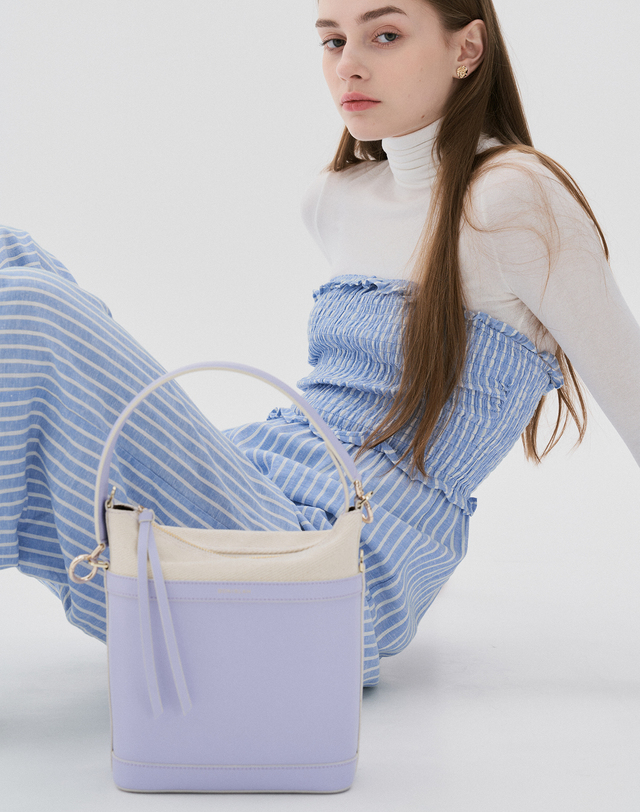 보니블라 에런백 ERON BAG LILAC 착용컷