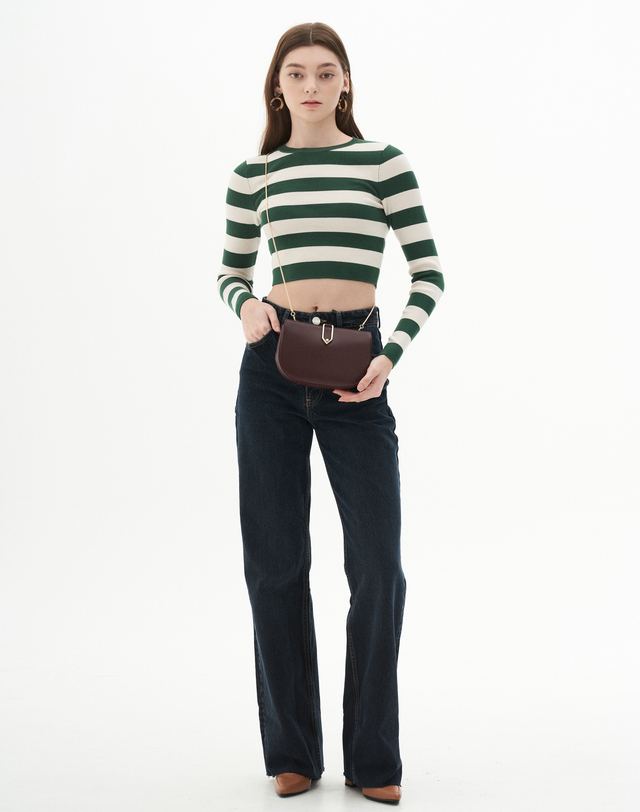 보니블라 뚜아르백 TOIRE BAG MARSALA WINE 착용컷