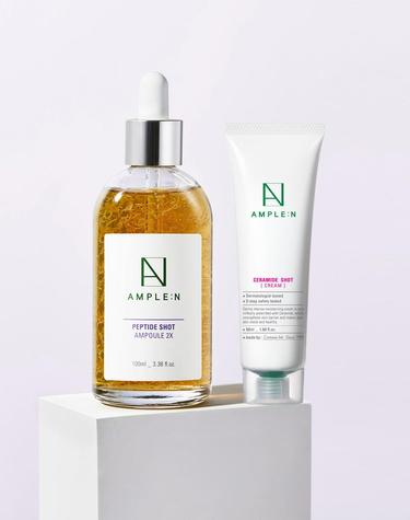 [탄력2배]펩타이드샷 탄력 앰플 투엑스 100ml + 세라마이드 크림 50ml