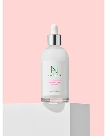 [주름개선/미백] 세라마이드샷 대용량 고보습 앰플 100ml + 마스크팩2매