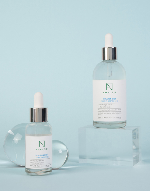 앰플엔 [본사직영]수분보습 히알루론샷 라이트 앰플 30ml 착용컷