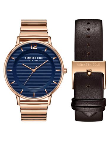 KENNETH COLE 케네스콜 남성용 시계 가죽밴드 세트 KC50912004
