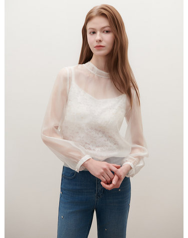 백리본 시스루 블라우스_2컬러 S262S256