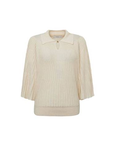 카라 골지 7부 니트_2컬러 S263C902