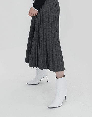 세컨데일리 [HAND MADE] 마티아스(Matias) 웨스턴 부츠힐_화이트 (9cm)