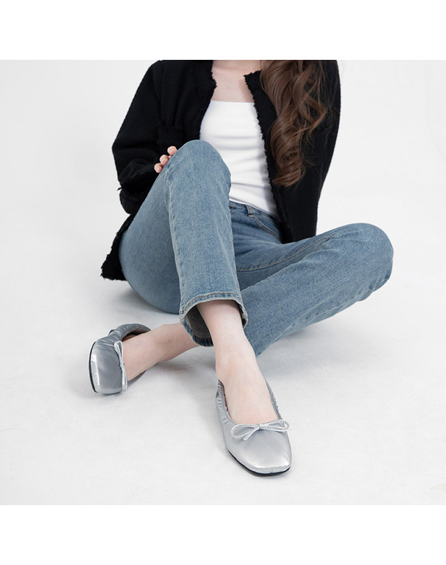 세컨데일리 SD32402 Stella 스텔라 플랫슈즈 착용컷