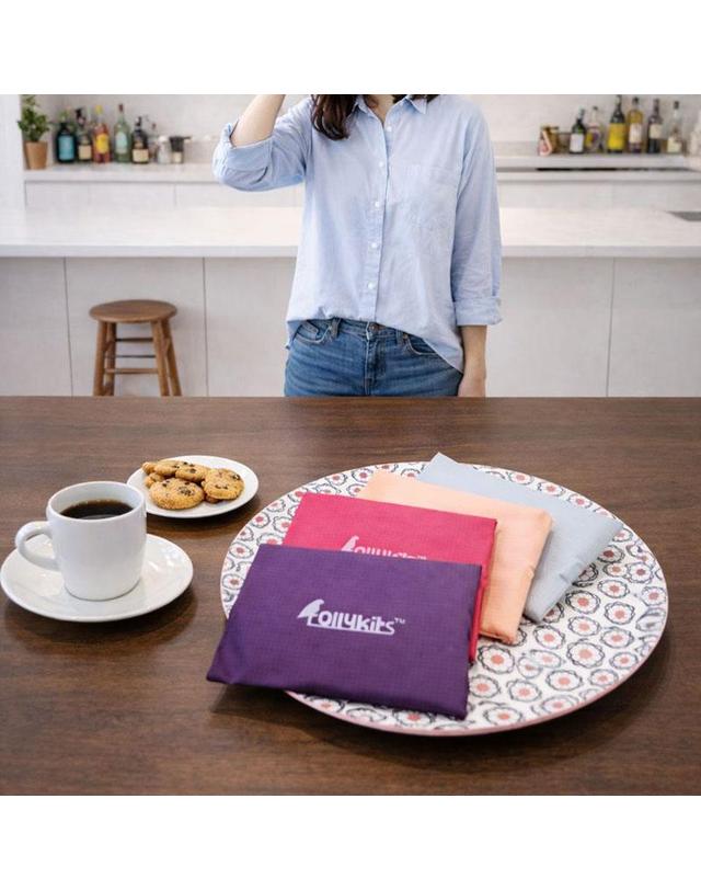 롤리키드 롤리키드 데일리 에코백(쇼퍼백) 2종(파우치 포함) RLMADE 착용컷