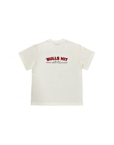 [YEO] White BULLS HIT World Desert Championship T-Shirt
