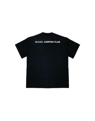 [YEO] Black B.A.S.E. JUMPING CLUB Workshop T-Shirt