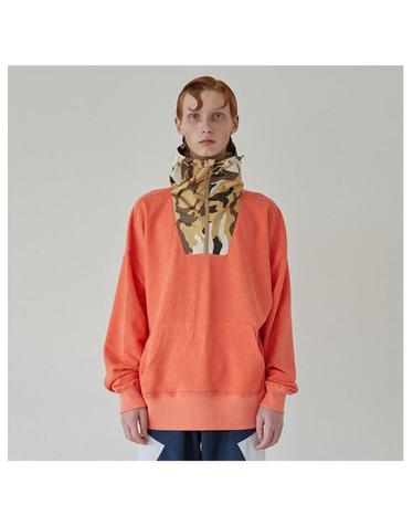 [YEO] Coral Pigment Woven Hoodie