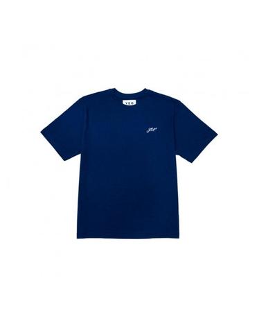[YEO] Navy Logo T-Shirt