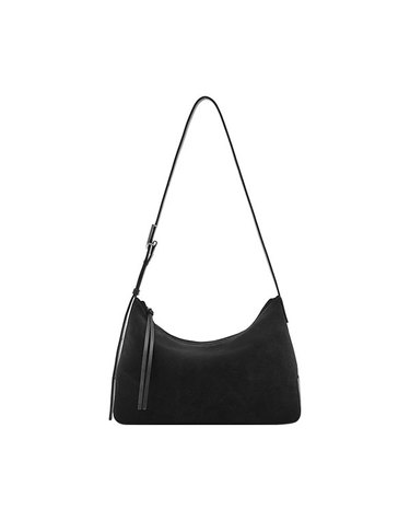 TASSIA 스웨이드 MD슬라우치숄더 BK (JHNCHA6BF987BK010)