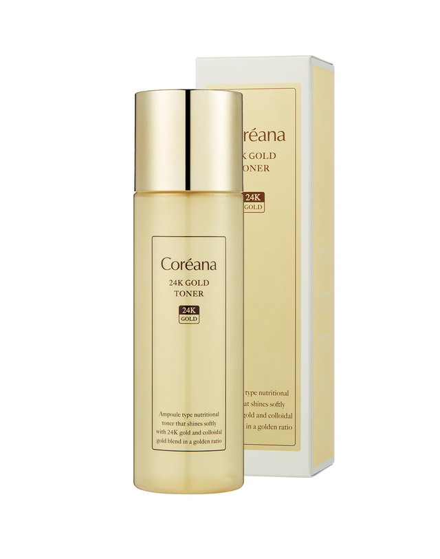 코리아나 24케이 골드 토너 150ml 1+1 착용컷