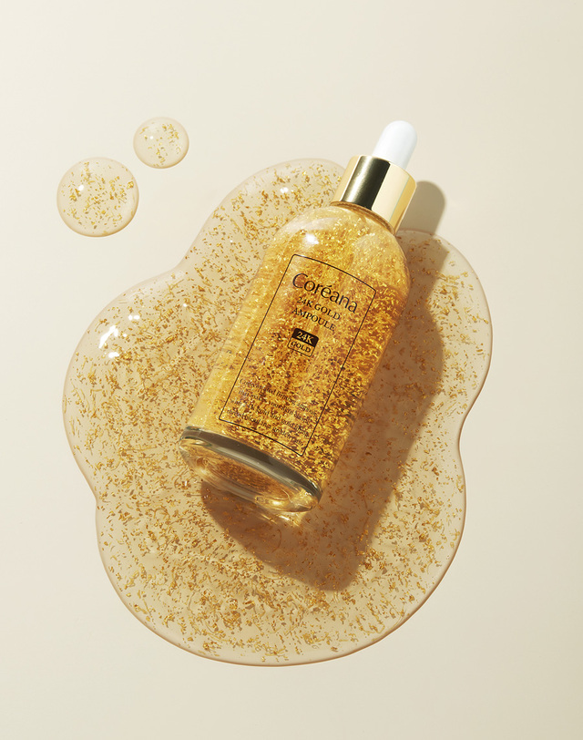 코리아나 24케이 골드 앰플 100ml 착용컷