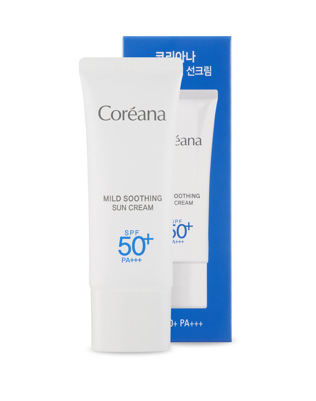 코리아나 [코리아나] 마일드 수딩 데일리 선크림 40ml 착용컷