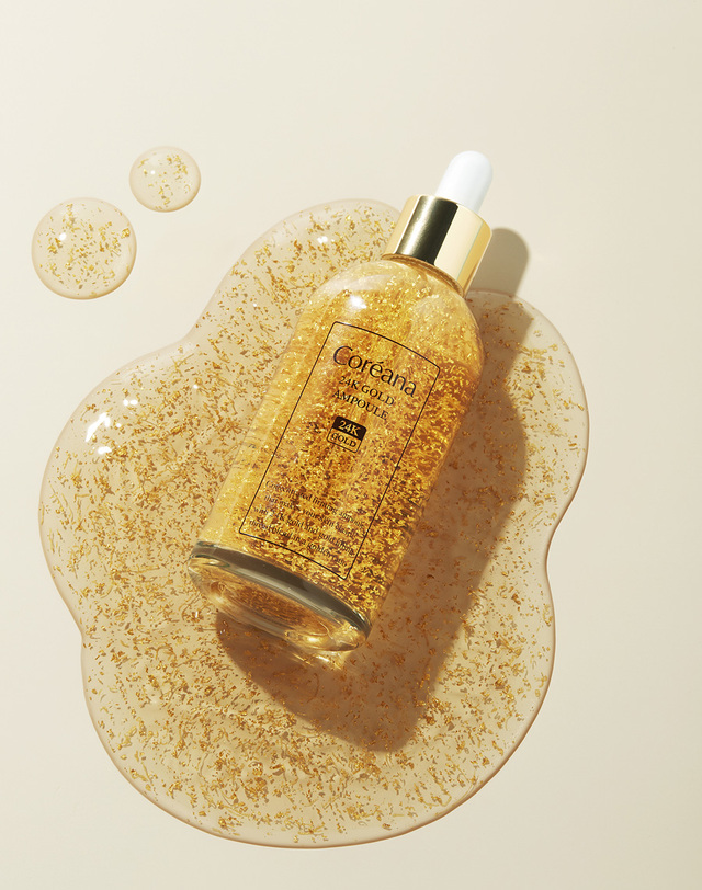코리아나 코리아나 24k 골드 대용량 앰플100ml 착용컷