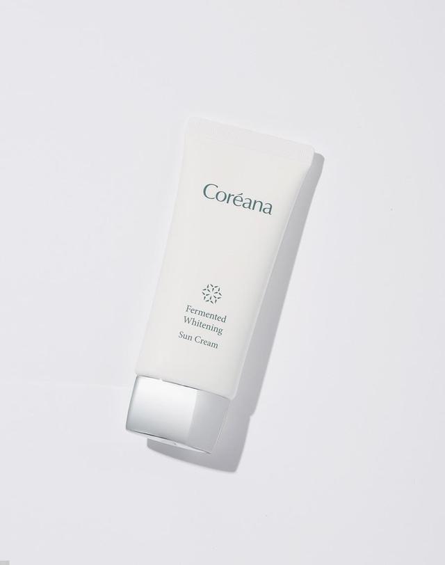 코리아나 발효 화이트닝 선크림 50ml 착용컷