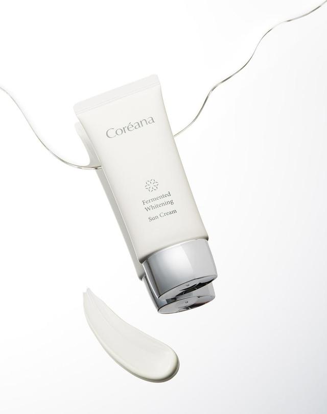 코리아나 발효 화이트닝 선크림 50ml 착용컷
