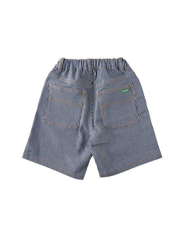 블루독 [블루독]STRIPE데님5부팬츠 (25125-414-04) 착용컷