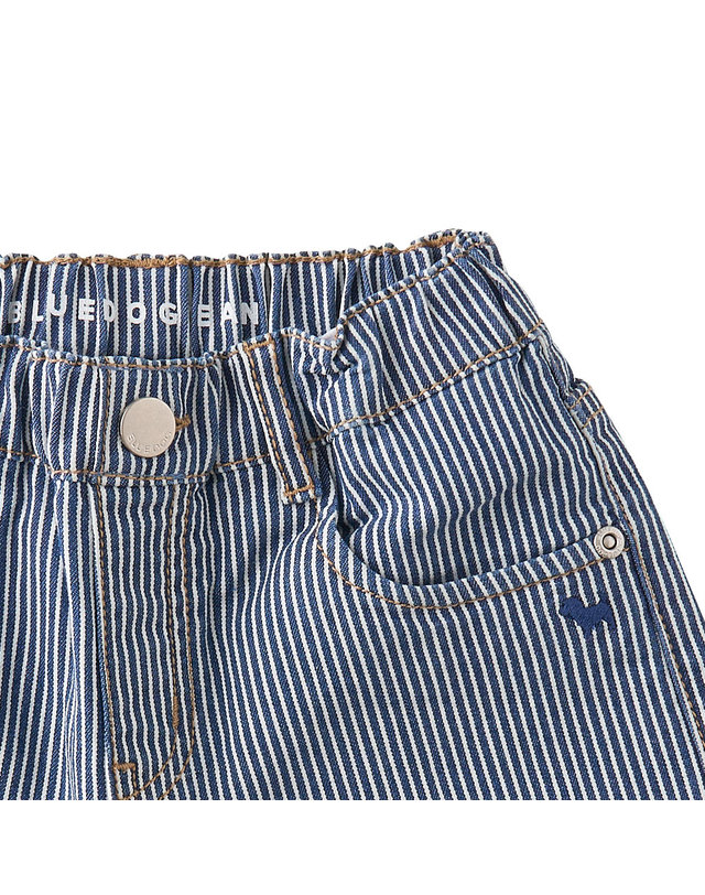 블루독 [블루독]STRIPE데님5부팬츠 (25125-414-04) 착용컷