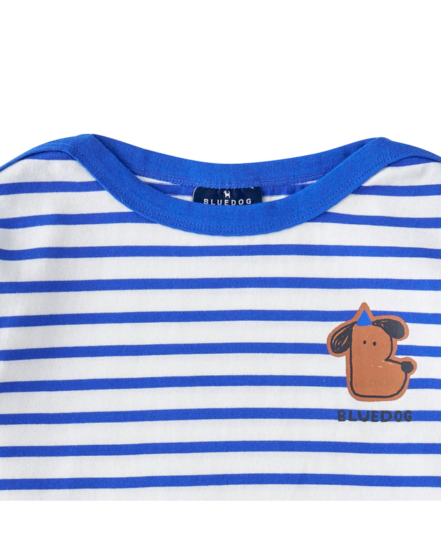 블루독 [블루독]블루B.STRIPE티셔츠 (25AK5-330-09) 착용컷