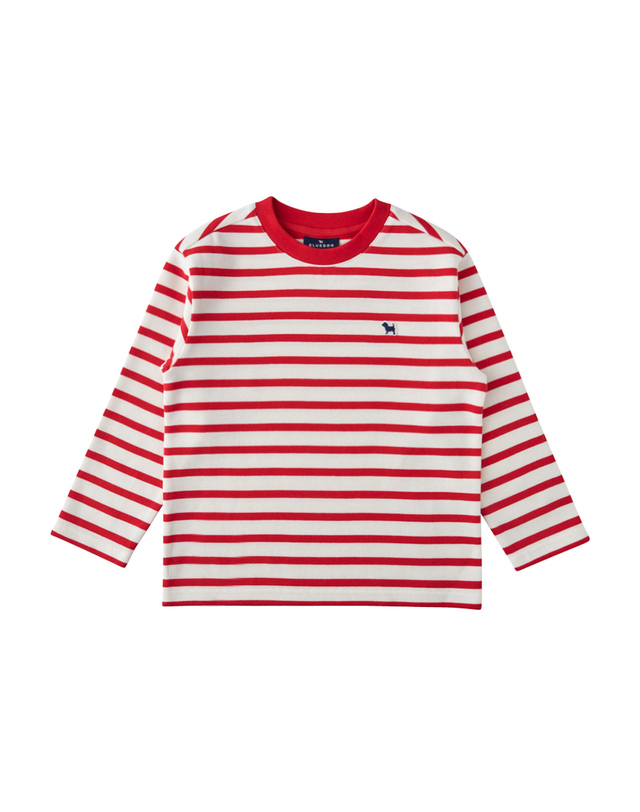 블루독 [블루독]시그니처 STRIPE 티셔츠 (25C75-330-06) 착용컷