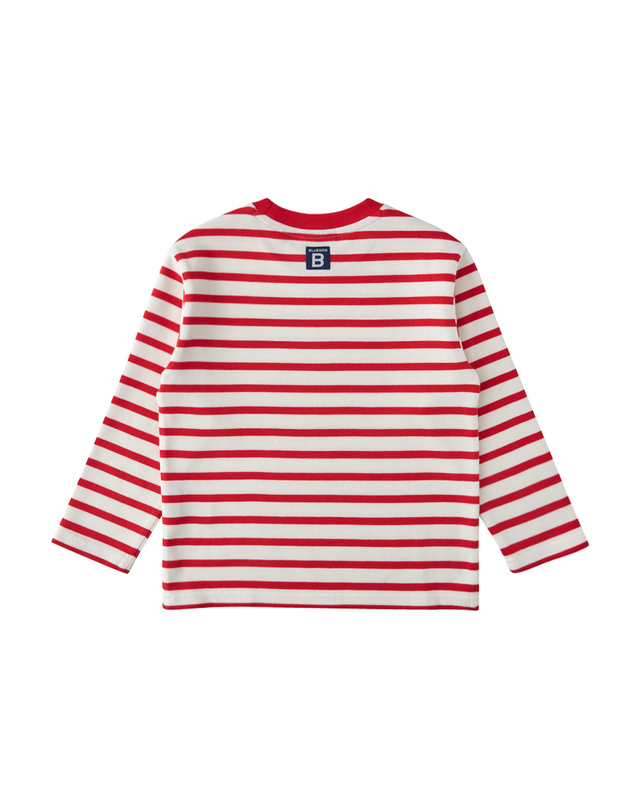 블루독 [블루독]시그니처 STRIPE 티셔츠 (25C75-330-06) 착용컷