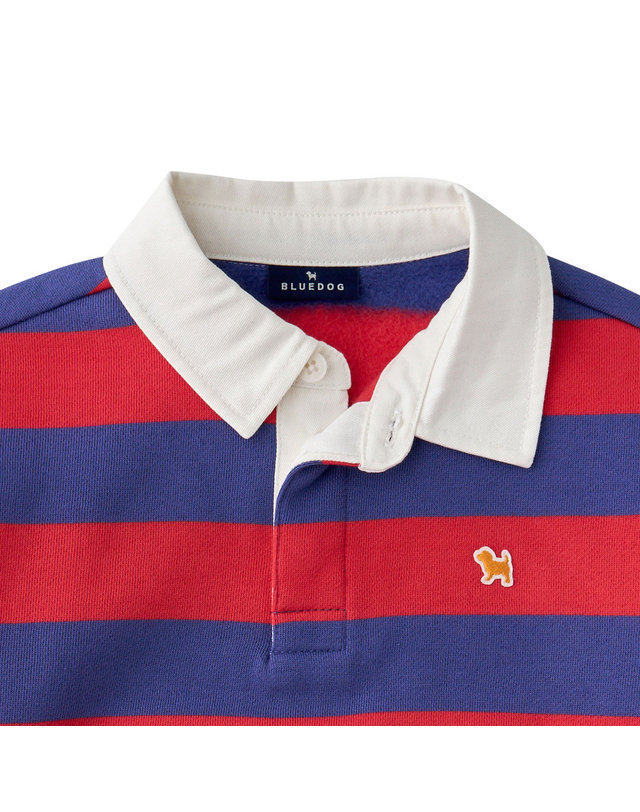 블루독 [블루독]STRIPE카라 기모 스웨트셔츠 (25C75-330-08) 착용컷