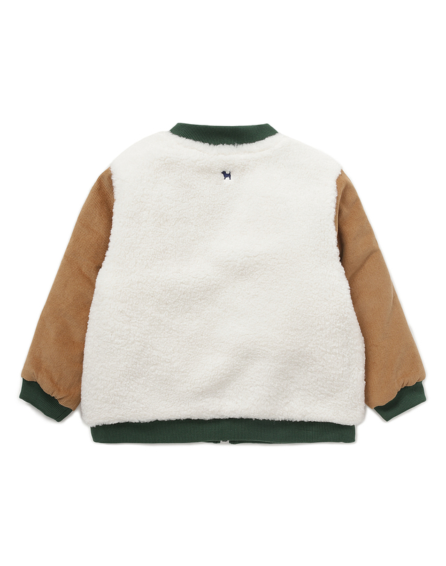 블루독베이비 [블루독베이비]컬러매치 FUR 점퍼 (45C14-113-03) 착용컷