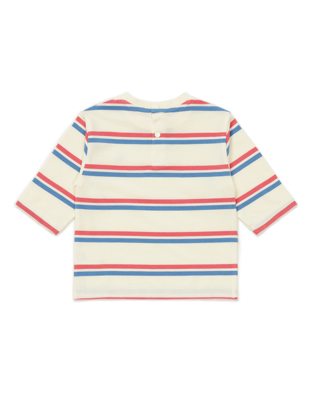 블루독베이비 [블루독베이비]컬러STRIPE 7부티셔츠 (46314-331-03) 착용컷