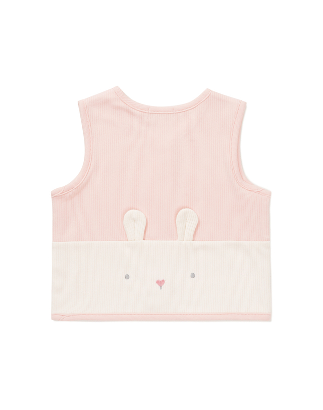 블루독베이비 [블루독베이비]말랑바니캐릭터VEST (46A70-030-07) 착용컷