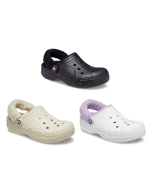 크록스 공용 BAYA LINED FUZZ STRAP CLOG 3종 택1 (23FUCL206633) 착용컷