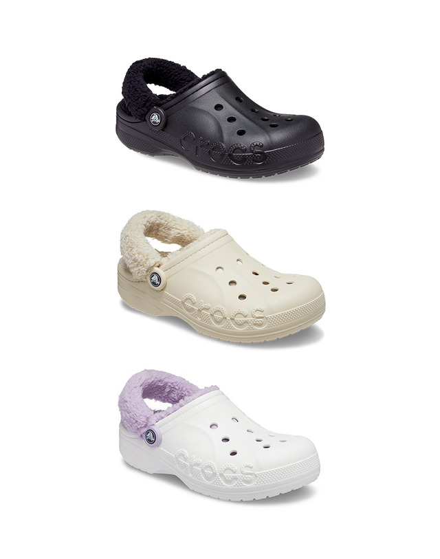 크록스 공용 BAYA LINED FUZZ STRAP CLOG 3종 택1 (23FUCL206633) 착용컷