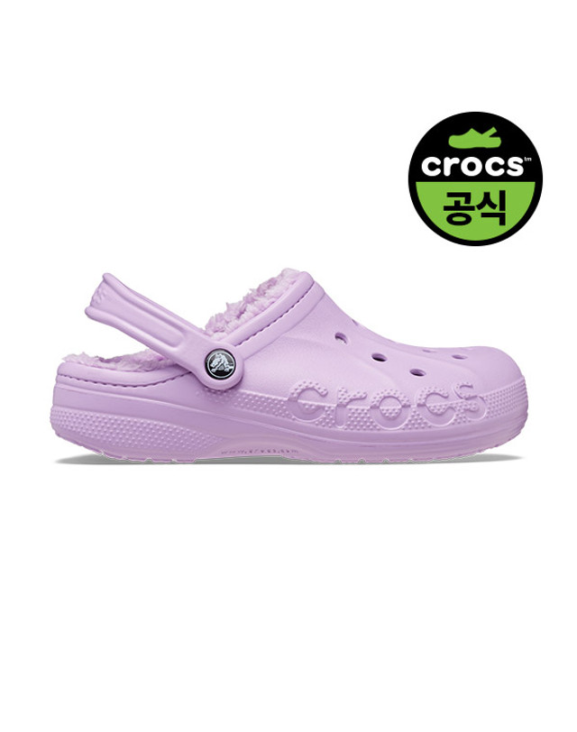 크록스 공용 BAYA LINED CLOG ORC (23FUCL205969) 착용컷