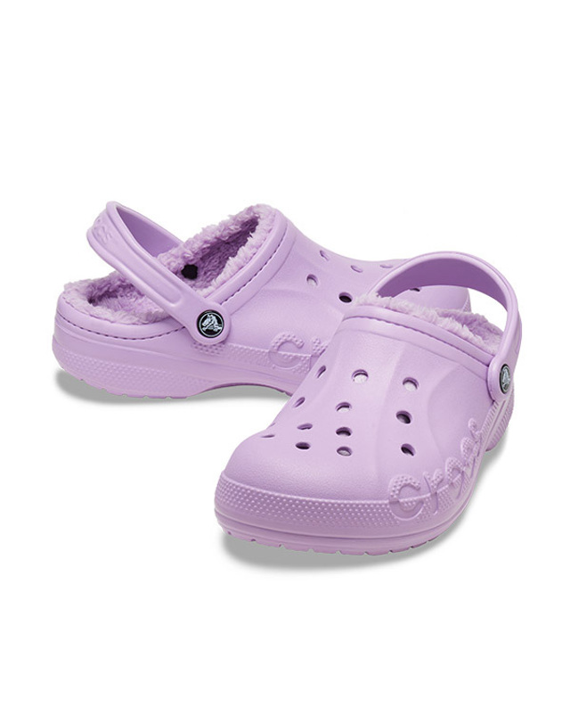 크록스 공용 BAYA LINED CLOG ORC (23FUCL205969) 착용컷