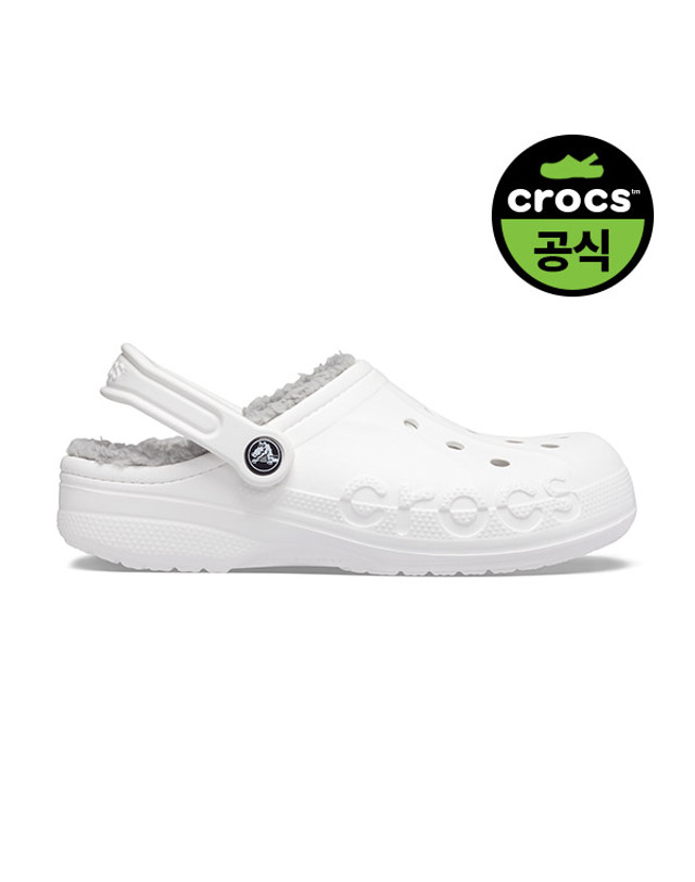 크록스 공용 BAYA LINED CLOG WLG (23FUCL205969) 착용컷