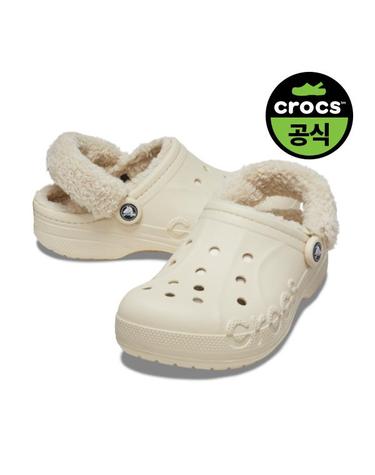 크록스 성인 BAYA LINED FUZZ STRAP CLOG WWT (25FUCL206633)