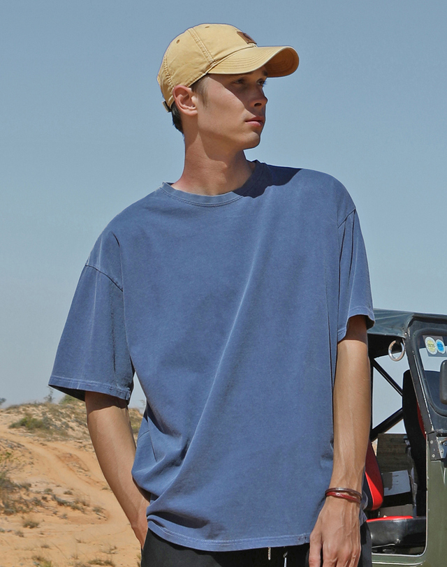 플루크 플루크 new 피그먼트 오버핏 반팔티셔츠 FST701 / 7color 착용컷