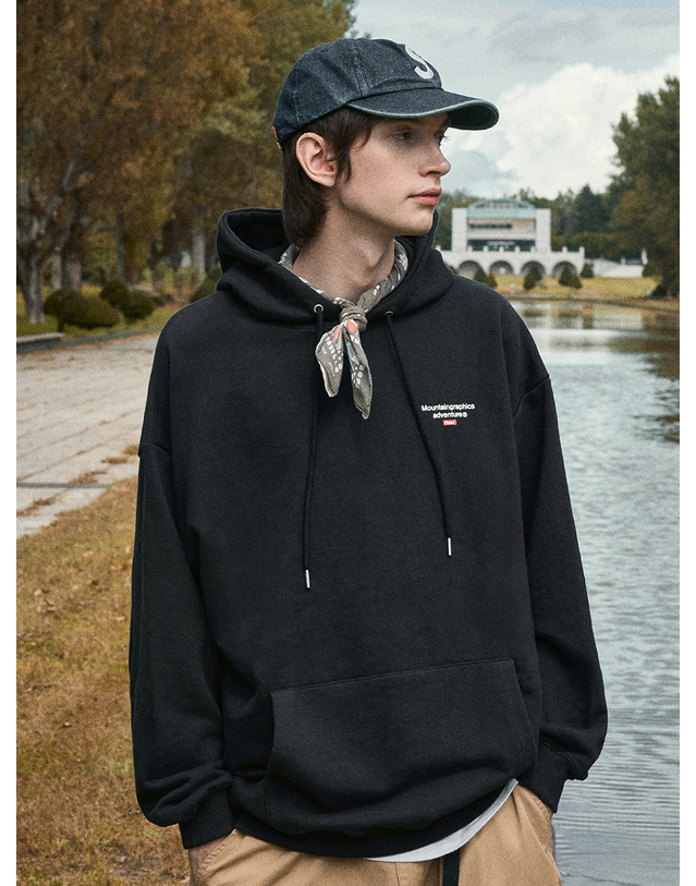 플루크 서클 마운틴 후드 티셔츠 FHT2030-Z / 4color W 착용컷