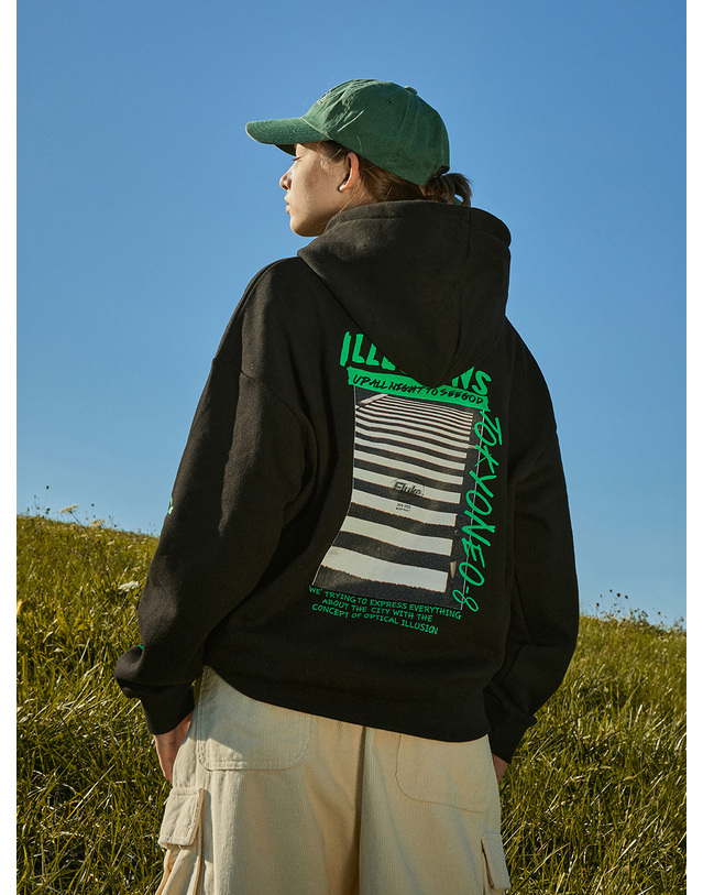 플루크 일루션2 후드 티셔츠 FHT2029 / 4color W 착용컷