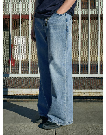 워싱 와이드 데님 팬츠 FDP104 / 3color