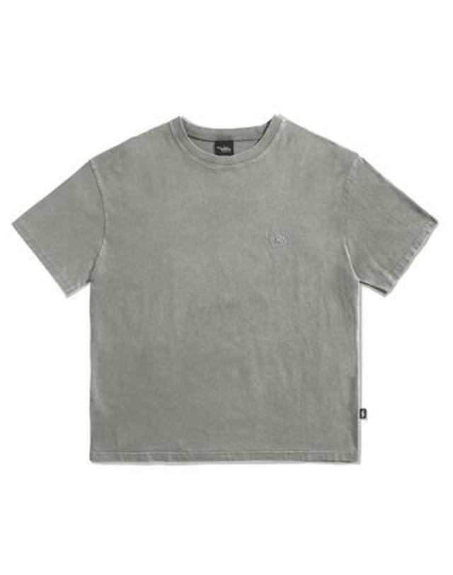 플루크 슬램로고 피그먼트 워싱 반팔 티셔츠 FST732 / 5color W 착용컷
